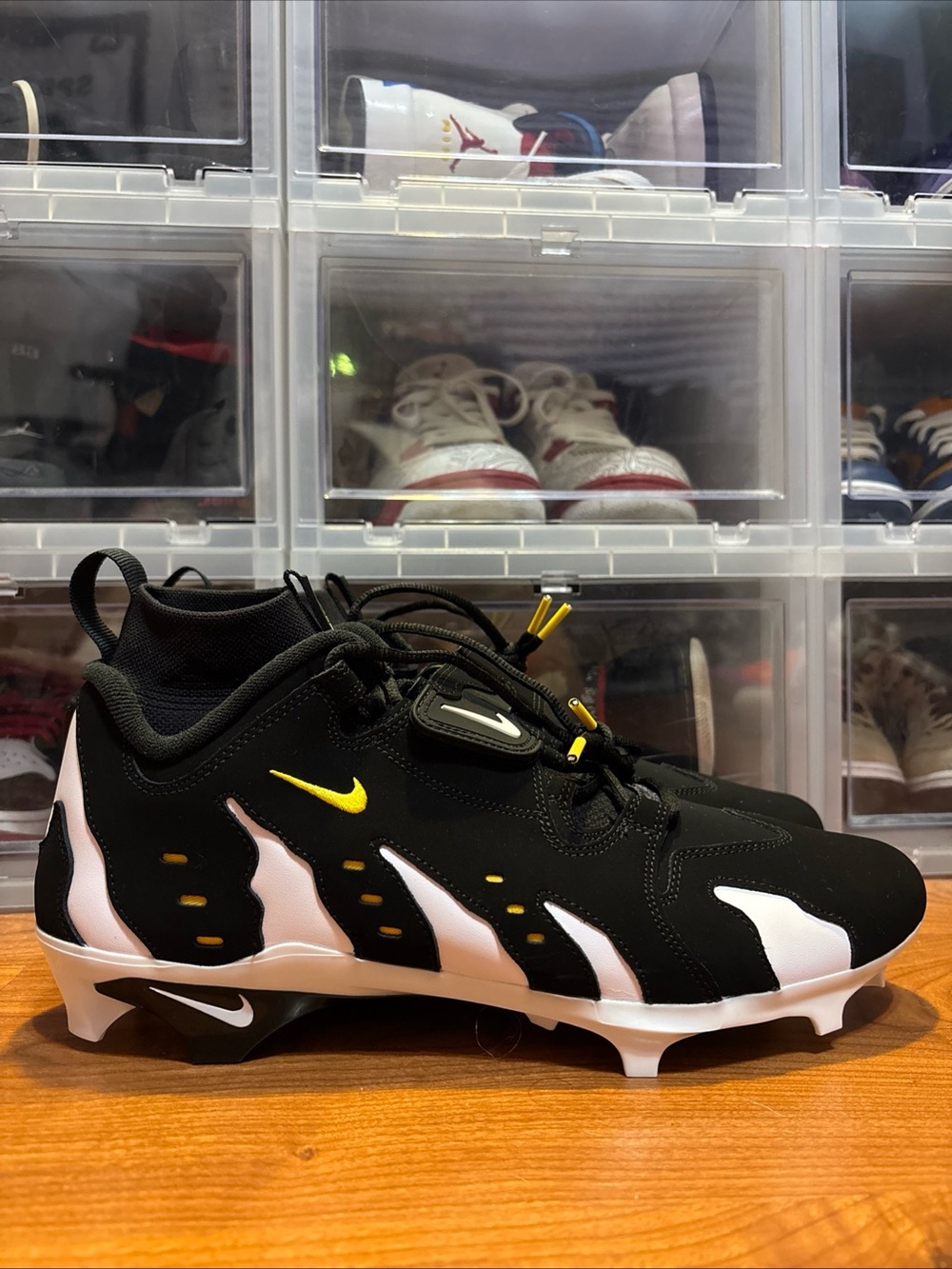 Nike Alpha DT Max ‘96 Cleat PE Black/Maize IM9642-001 Football Cleats Sz 12.5M N - Picture 3 of 7